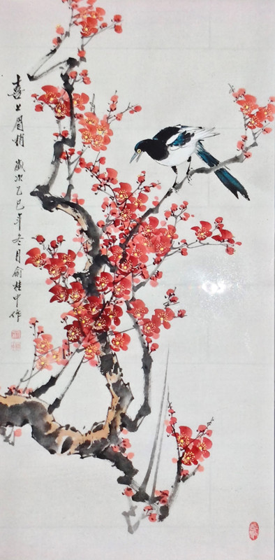 海派浙派花鸟艺术风格交融之妙境——俞桂中老师墨宝的魅力(图7)