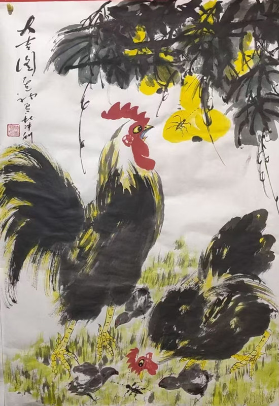 杜冲利先生的雄鸡画作赏析(图10)