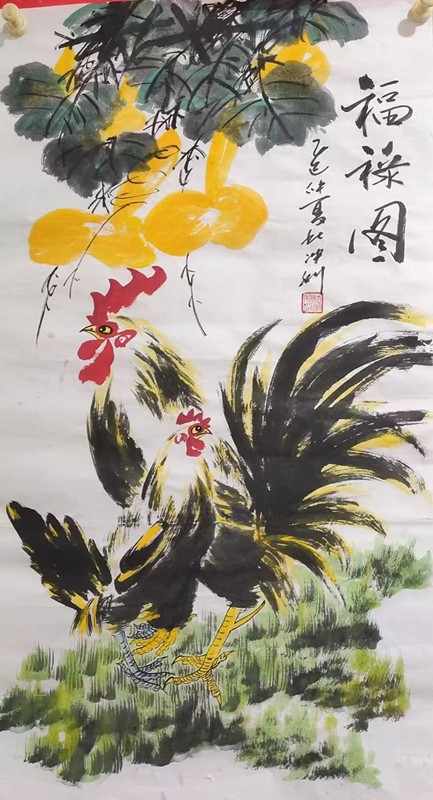 杜冲利先生的雄鸡画作赏析(图8)