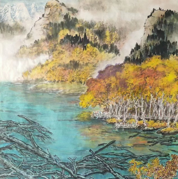 自然的对话 ， 心灵的相遇 ——  廖仁彬老师水墨画展呈现出大地诗情的静谧悠远(图8)